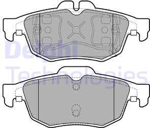 Delphi LP2259 - Brake Pad Set, disc brake www.parts5.com