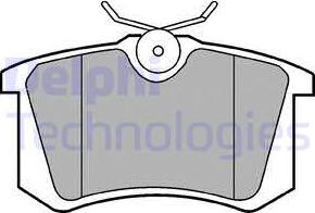 Delphi LP2255 - Brake Pad Set, disc brake parts5.com