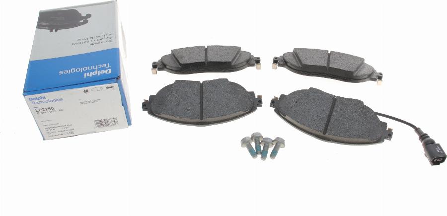 Delphi LP2250 - Kit de plaquettes de frein, frein à disque www.parts5.com