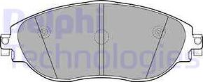 Delphi LP2250 - Brake Pad Set, disc brake www.parts5.com