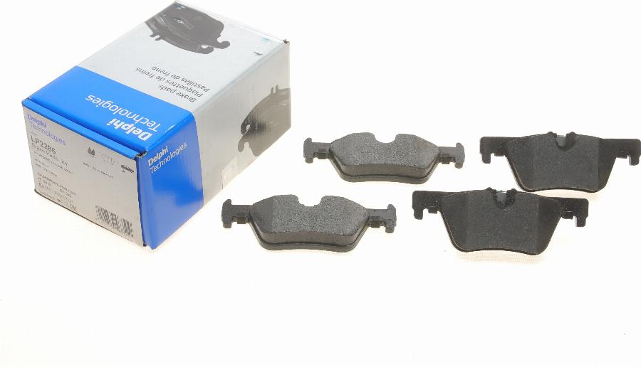 Delphi LP2286 - Brake Pad Set, disc brake parts5.com