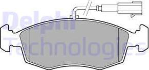 Delphi LP2288 - Brake Pad Set, disc brake www.parts5.com