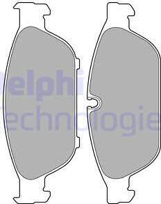 Delphi LP2238 - Kit de plaquettes de frein, frein à disque www.parts5.com