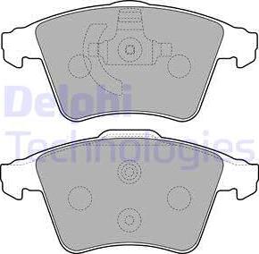 Delphi LP2224 - Sada brzdových destiček, kotoučová brzda www.parts5.com