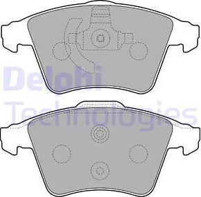 Delphi LP2225 - Sada brzdových destiček, kotoučová brzda www.parts5.com