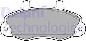 Delphi LP766 - Brake Pad Set, disc brake parts5.com