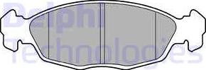 Delphi LP702 - Brake Pad Set, disc brake www.parts5.com