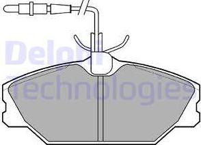 Delphi LP788 - Kit de plaquettes de frein, frein à disque www.parts5.com