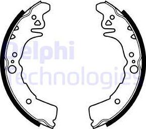 Delphi LS1937 - Brake Shoe Set www.parts5.com