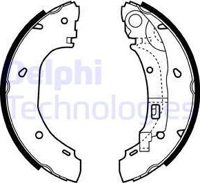 Delphi LS1925 - Fren pabuç takımı www.parts5.com