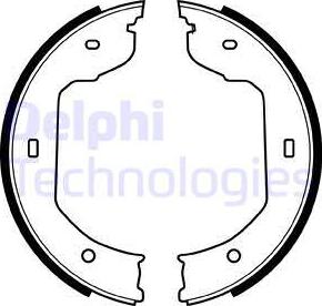 Delphi LS1920 - Brake Shoe Set www.parts5.com