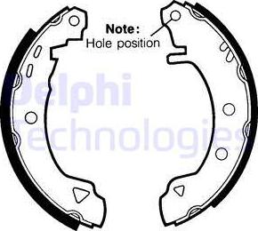 Delphi LS1402 - Zestaw szczęk hamulcowych www.parts5.com