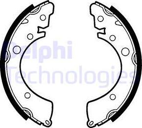 Delphi LS1417 - Brake Shoe Set www.parts5.com