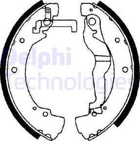 Delphi LS1656 - Brake Shoe Set parts5.com