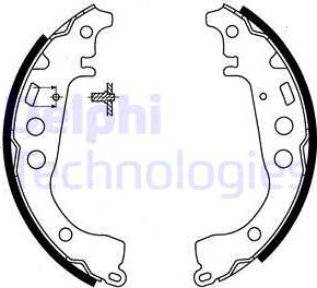 Delphi LS1854 - Sada brzdových čeľustí www.parts5.com