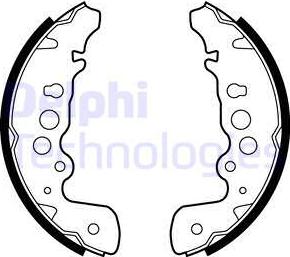 Delphi LS1882 - Brake Shoe Set www.parts5.com