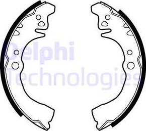 Delphi LS1875 - Brake Shoe Set www.parts5.com