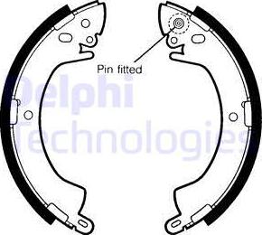 Delphi LS1344 - Brake Shoe Set www.parts5.com