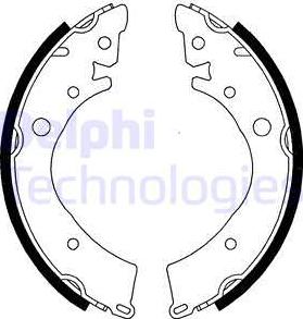 Delphi LS1341 - Brake Shoe Set www.parts5.com