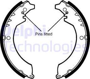 Delphi LS1359 - Brake Shoe Set parts5.com