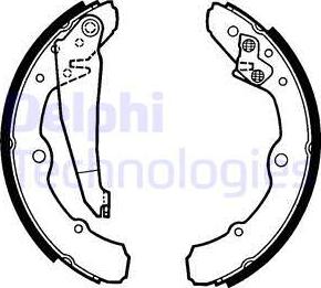 Delphi LS1317 - Set saboti frana www.parts5.com