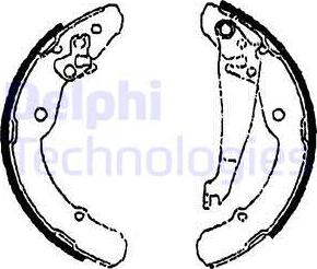 Delphi LS1784 - Komplet kočionih papuča www.parts5.com