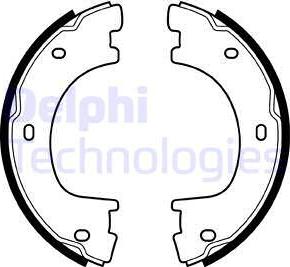 Delphi LS2054 - Brake Shoe Set www.parts5.com