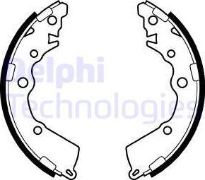 Delphi LS2068 - Brake Shoe Set www.parts5.com