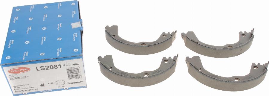 Delphi LS2081 - Brake Shoe Set, parking brake www.parts5.com