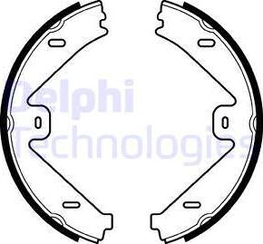 Delphi LS2036 - Bremsbackensatz, Feststellbremse www.parts5.com