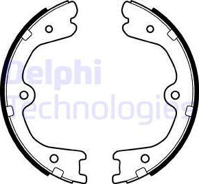 Delphi LS2037 - Set saboti frana, frana de mana www.parts5.com