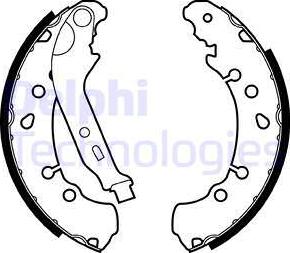 Delphi LS2021 - Set saboti frana www.parts5.com