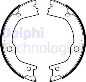 Delphi LS2159 - Set saboti frana, frana de mana www.parts5.com