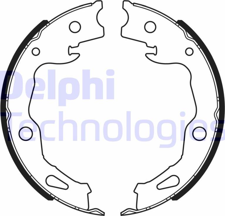 Delphi LS2186 - Brake Shoe Set www.parts5.com