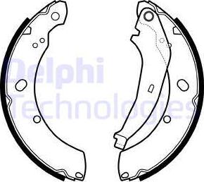 Delphi LS2136 - Brake Shoe Set www.parts5.com