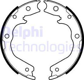 Delphi LS2137 - Brake Shoe Set www.parts5.com