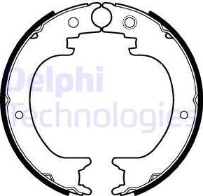 Delphi LS2121 - Комплект тормозов, ручник, парковка www.parts5.com