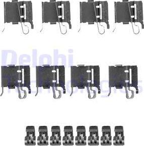 Delphi LX0491 - Set accesorii, placute frana www.parts5.com