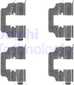 Delphi LX0493 - Kit d'accessoires, plaquette de frein à disque www.parts5.com