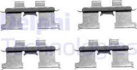 Delphi LX0467 - Set accesorii, placute frana www.parts5.com