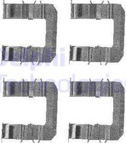 Delphi LX0483 - Set accesorii, placute frana www.parts5.com