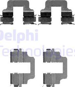 Delphi LX0473 - Zestaw akcesoriów, klocki hamulcowe www.parts5.com