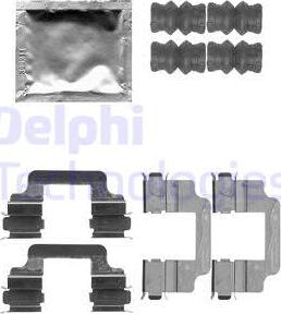 Delphi LX0509 - Accessory Kit for disc brake Pads parts5.com