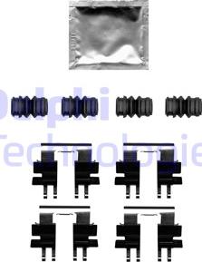 Delphi LX0695 - Accessory Kit for disc brake Pads www.parts5.com