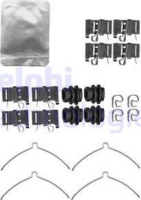 Delphi LX0609 - Accessory Kit for disc brake Pads parts5.com