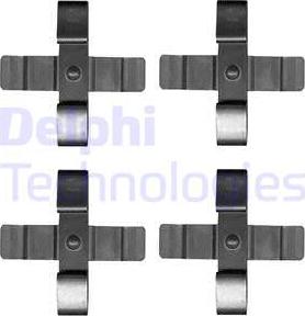 Delphi LX0625 - Accessory Kit for disc brake Pads www.parts5.com