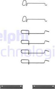 Delphi LX0080 - Set accesorii, placute frana www.parts5.com