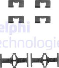 Delphi LX0197 - Kit de accesorios, pastillas de frenos www.parts5.com