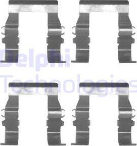 Delphi LX0171 - Set accesorii, placute frana www.parts5.com