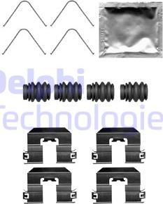 Delphi LX0706 - Set accesorii, placute frana www.parts5.com